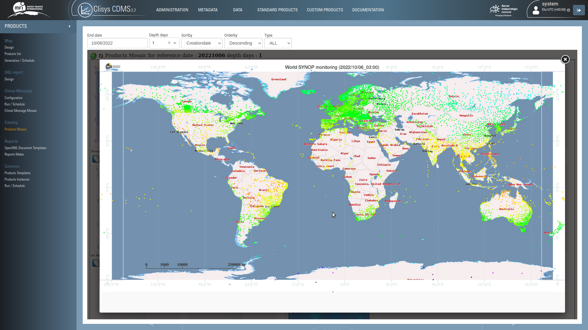 Meteo France International product